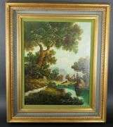 Vintage Framed Original Oil Painting by Toni Bordignon