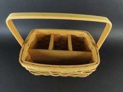 Woven Basket Utensil Caddy