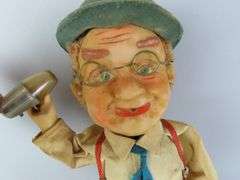 Vintage Rosko Toys "Charley Weaver Bartender Tin Mechanical Figure