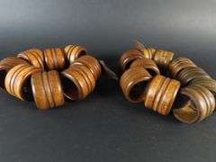 Big Lot of Wooden Napkin Rings