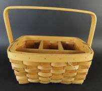 Woven Basket Utensil Caddy