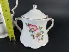 The House of Webster Ceramics Coffee Pot with Lidded Cream & Sugar