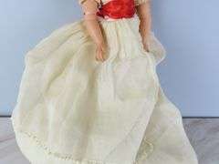 Vintage 20" Doll with Hoop Dress - See Description