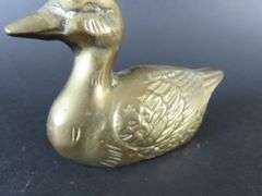Small Brass Duck Figure