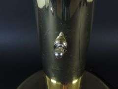 Vintage Hollywood Regency 5 Head Gold Tone Lotus Table Lamp