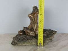 Beautiful Bronze Figure of a Woman on Stone Base