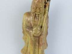 Vintage Carved Stone Statue of Shou Lau - See Description