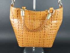 Light Brown Leather Brahmin Handbag with Dust Jacket
