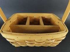 Woven Basket Utensil Caddy