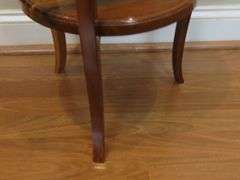 Handcrafted Exotic Wood 2 Tier Side Table / Plant Stand