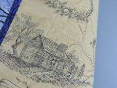Beautiful Handmade "Snowy Tree" Hanging Art Quilt