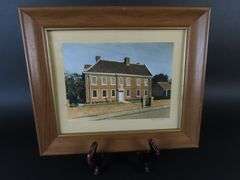 Framed Photo of Old Rectory at Epworth - Lincolnshire, England Birthplace of Charles & John Wesley