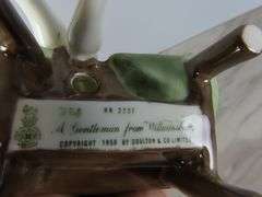 Vintage Royal Doulton "A Gentleman from Williamsburg" Bone China Figure - Made in England