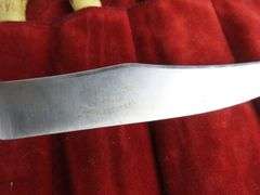 Vintage Genuine Stag Handle Knife Set in Velvet Pouch - Sheffield , England