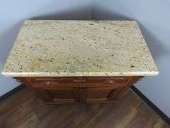 Small Vintage Marble Top Server - See Description
