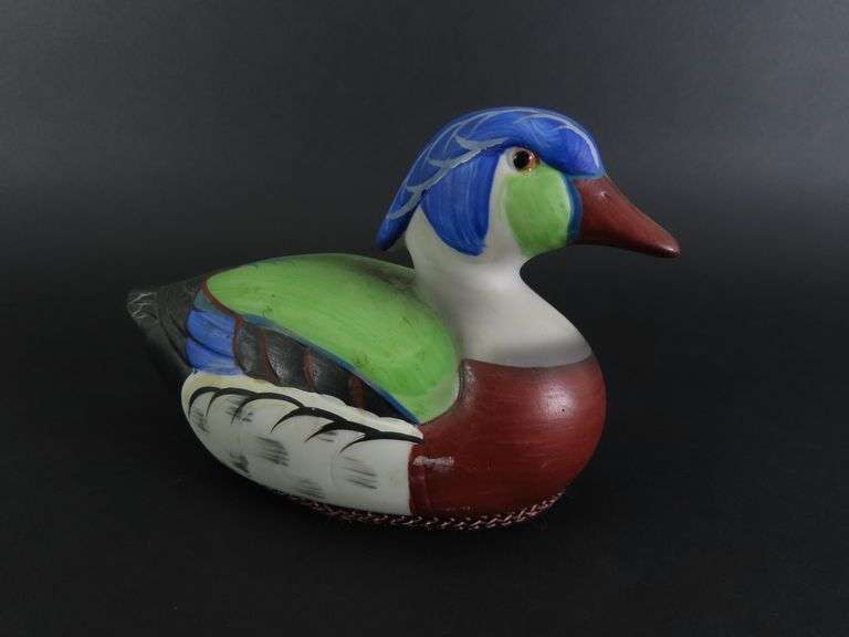Vintage Small Jasco Ceramic Duck Figure