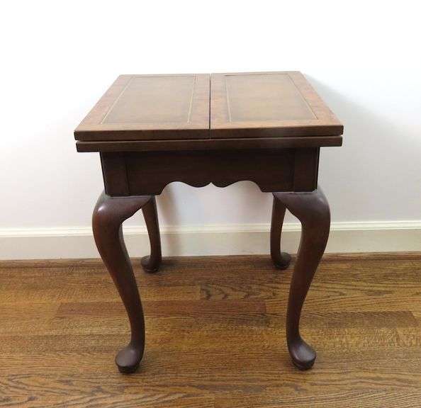 Vintage Columbia Furniture Flip Top Side Table