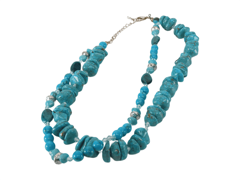 17" Faux Turquoise Necklace