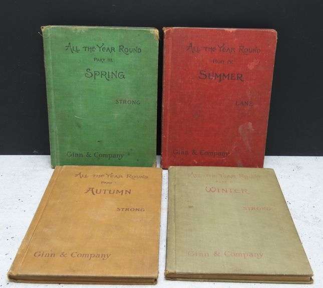 1896 Ginn & Company "All the Year Round" Books