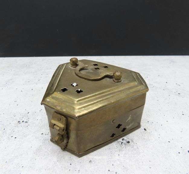 Vintage Brass Lidded Trinket Box