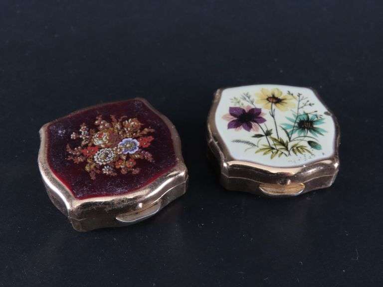 Lot of 2 Stratton Pill Boxes - Made in England