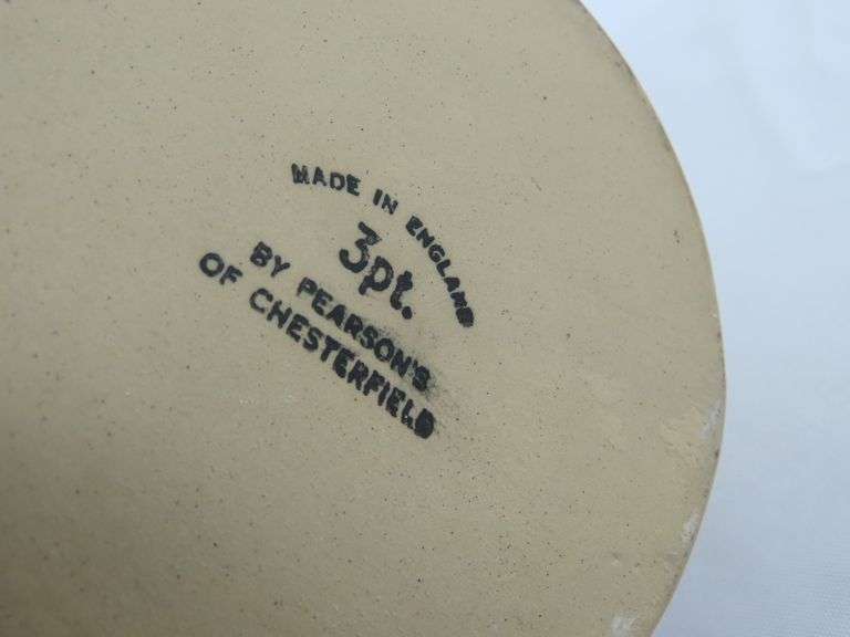 Pearson's of Chesterfield Stoneware 3 Pint Pitcher - Made in England