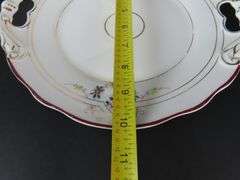 Lot of 2 Vintage Double Handled Plates