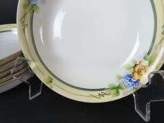 Lot of 6 Hand Painted N1162 Noritake Porcelain Berry Bowls - Made in Japan