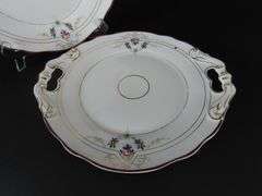 Lot of 2 Vintage Double Handled Plates