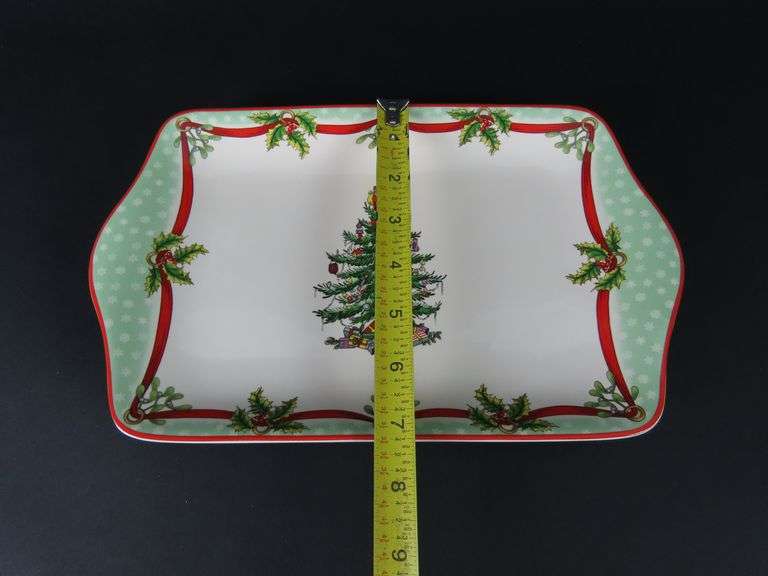 2009 Spode Christmas Tree Serving Dish - Made in England