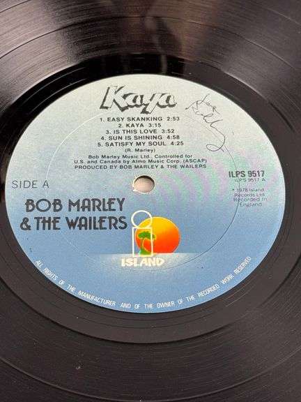 Bob Markey & the Wailers "Kaya" Island Records