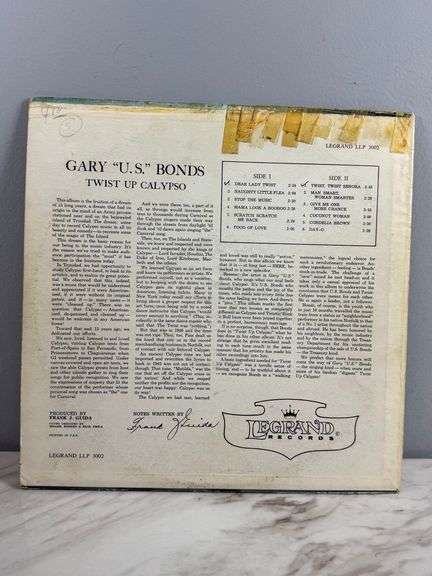 Gary US Bonds "Twist Up Calypso" LeGrande Records