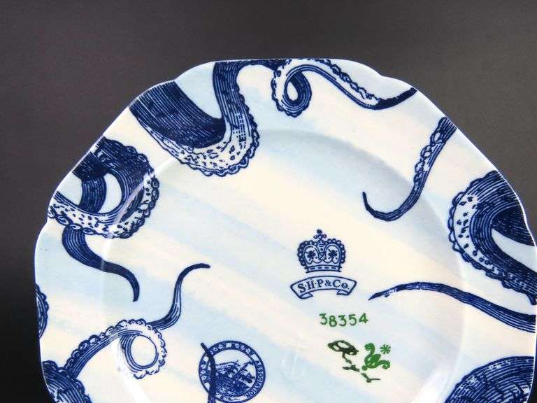 "From the Deep" Octopus Dinner Plate by Anthropologie
