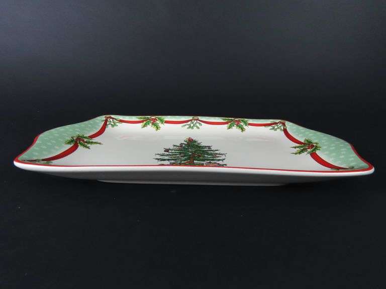 2009 Spode Christmas Tree Serving Dish - Made in England