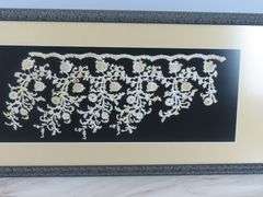 Stunning Framed Lace Wall Hanging