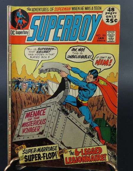 1972 DC "Superboy" #181 Comic Book