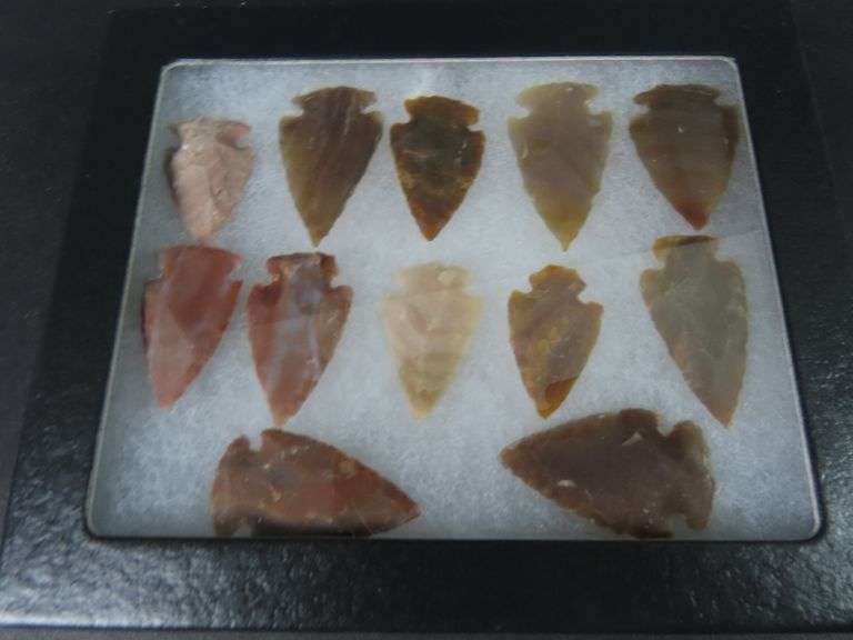 Riker Box of 12 Arrow Points
