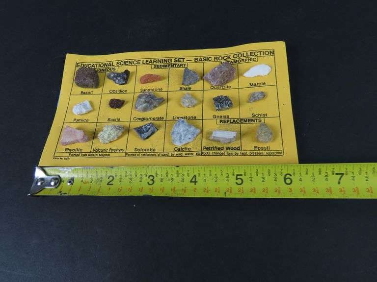 Educational Science Learning Set Basic Rock Collection
