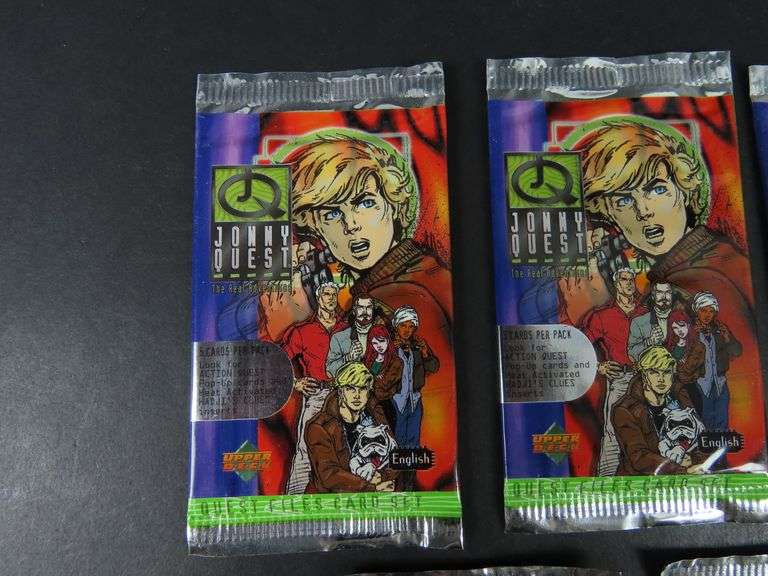 5 Packs of Sealed Hanna Barbera "Jonny Quest" Trading Cards
