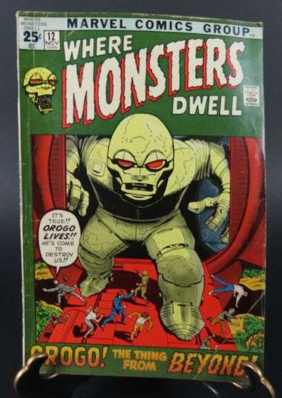 1971 Marvel "Where Monsters Dwell" #12 Comic Book