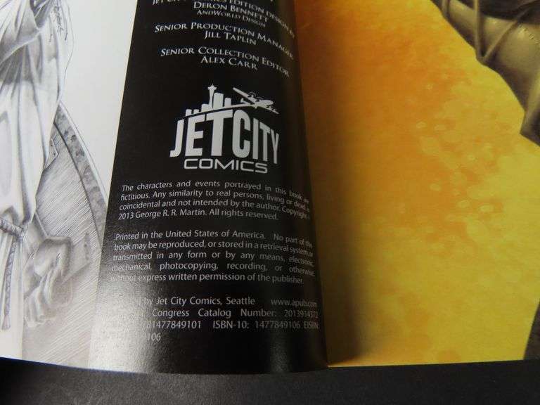 2013 Jet City Comics "The Hedge Knight" A Game of Thrones Graphic Novel