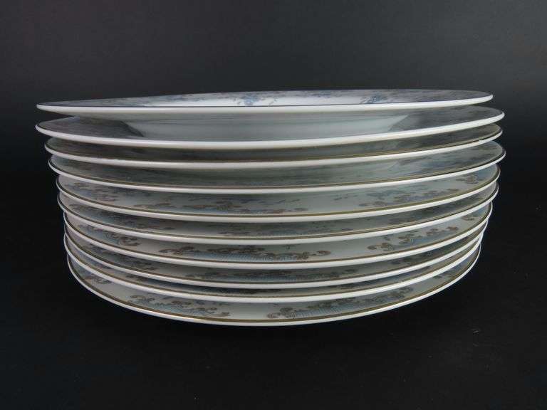 Lot of 10 Imperial China by W. Dalton "Seville" Dinner Plates