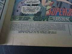 1972 DC "Adventure Comics Starring Supergirl" #424 Comic Book