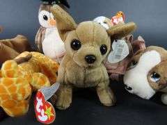 Lot of 8 Collectible Ty Beanie Baby Plush