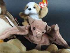 Lot of 8 Collectible Ty Beanie Baby Plush