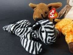 Lot of 8 Collectible Ty Beanie Baby Plush
