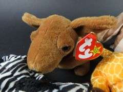 Lot of 8 Collectible Ty Beanie Baby Plush