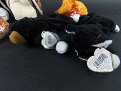 Lot of 8 Collectible Ty Beanie Baby Plush