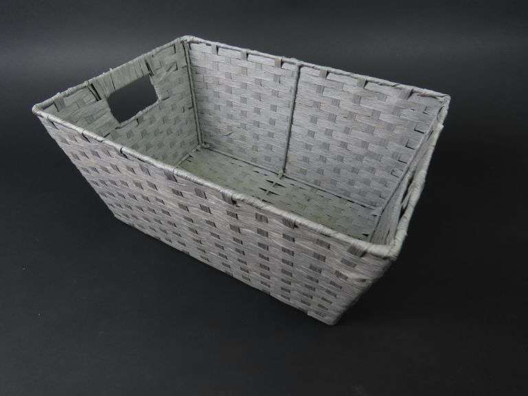 Metal Reinforced Woven Basket