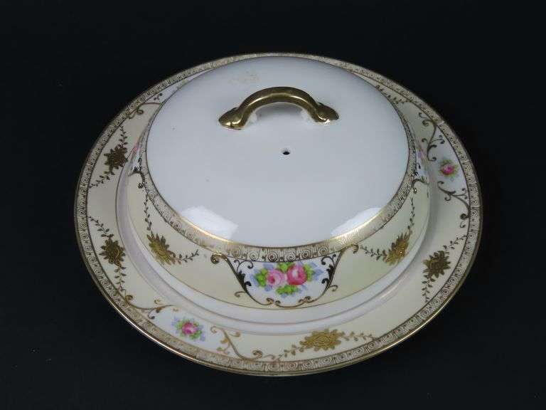 Handpainted Nippon Covered Dish - Made in Japan